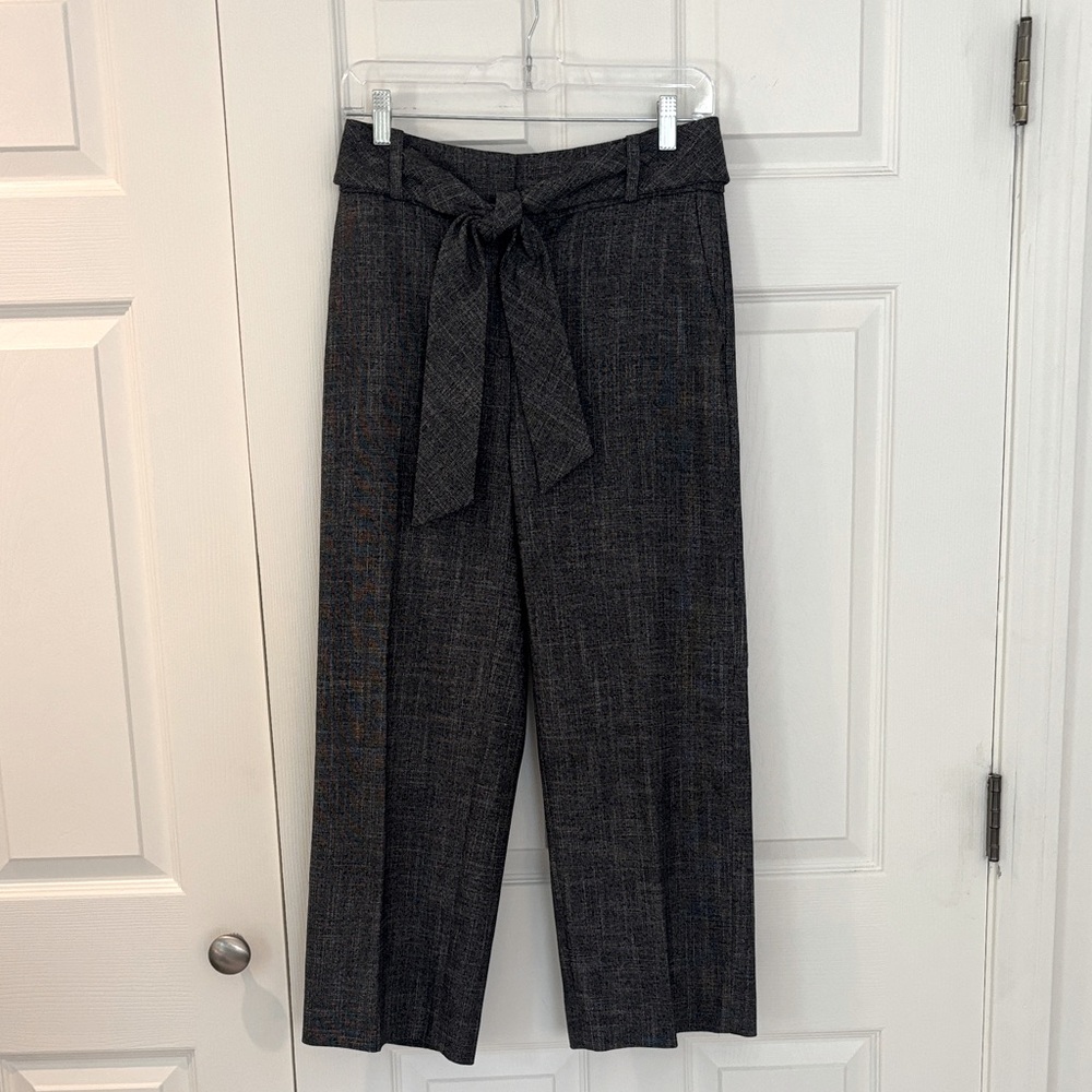 White House Black Market Wide Leg Cropped Dress Pants